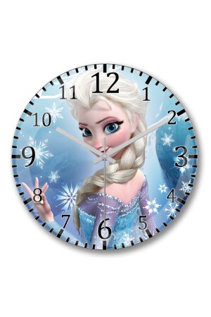 Frozen Elsa Wanduhr gebogenes Echtglas S7003 - 3