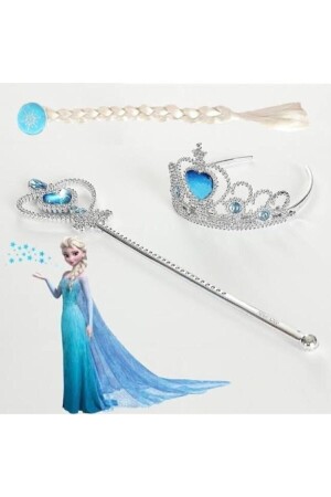 Frozen Frozen Elsa Braid Haarkronen-Zauberstab-Set - 2