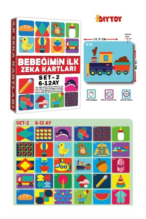 Früherziehungs-Intelligenzkarten-Set meines Babys, 3er-Set, Lernkarten, INTELLIGENCECARD0-24MONTH - 6