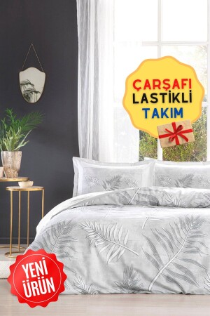 Frunze Lastikli Çarşaflı Tek Kişilik Nevresim Takımı özdilektk-frunze - 2