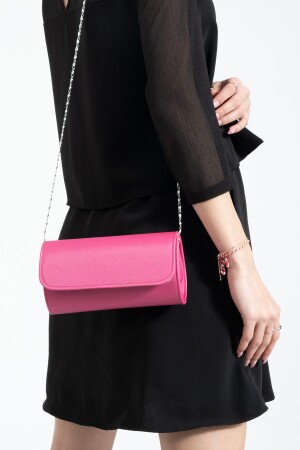 Fuchsia Satin Abendkleid Tasche Portfolio Tasche Clutch Bag bibagssatendüzz - 6