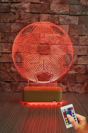 Fußball Ball 3D Led Nachtlicht 16 Farben Geburtstag Geschenk VİPYOLFUTBOL11 - 5