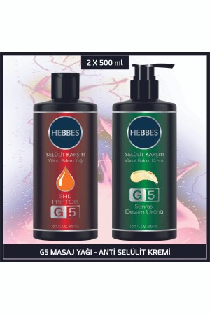 G5 Masaj Yağı - Anti Selülit Kremi Body Fit 2'li Set 2x500 ml İnceltici Sıkılaştırıcı Set - 3