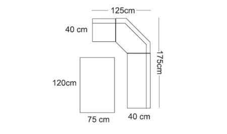 Gebogenes Küchen-Eckset – Weiß - 7