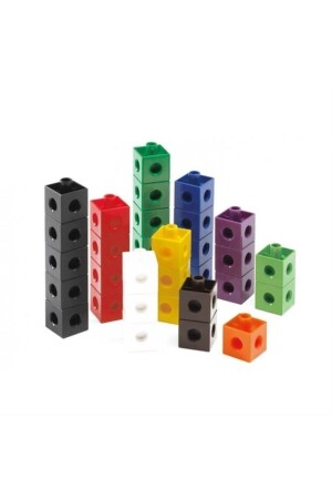 Geçmeli Birim Küpler - Snap Cubes - Matematik Küpleri - Akıl Küpleri - 50 Parça 459 - 4