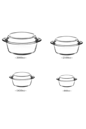 Gedecktes Pyrex-Mitgift-Set 011oa 012oa 013oa 018oa US610600128 - 3