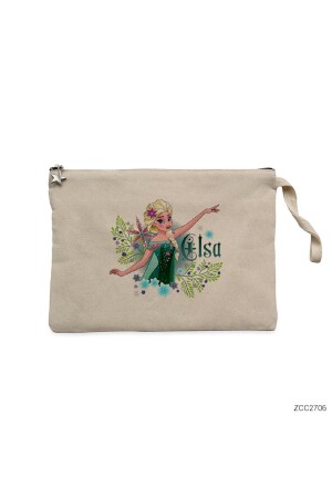 Gefrorene Elsa Cremefarbene, gefütterte Geldbörse/Handtasche mit Clutch - 2