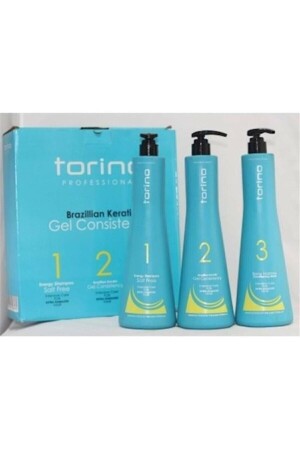 Gel-Keratin-Set für brasilianisches Föhnen, dauerhaftes Glätten und Pflege, 3 x 1100 ml – große Größe - 2