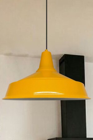 Gelber, edler Einzel-Kronleuchter, Retro-Pendelleuchte, Büro, Rezeption, Ausstellungsraum, Wohnzimmer, Küche, Kronleuchter, Lampe, BMM2013XXXX03 - 3