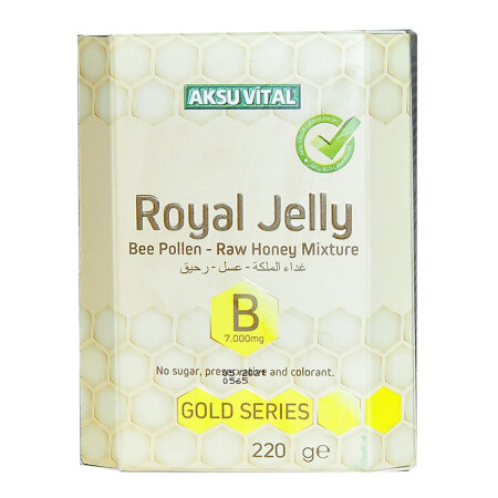 Gelée Royale Pollen-Honig-Mischung B 7. 000 Mg Goldserie 220 Gr - 8