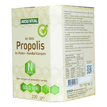 Gelée Royale, Propolis-Pollen-Honig-Mischung, 220 g - 9