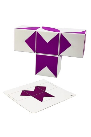 Geo Manyetik Görsel Zeka Küpleri Geometrik 3d Şekil Bulmaca Puzzle 3 4 5 Yaş Eğitici Oyuncak KO004B014 - 7