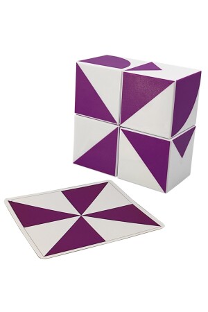 Geo Manyetik Görsel Zeka Küpleri Geometrik 3d Şekil Bulmaca Puzzle 3 4 5 Yaş Eğitici Oyuncak KO004B014 - 8