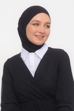 Gerader Hemdkragen für Damen, fertiger Hijab-Innenhalskragen – Weiß - 5