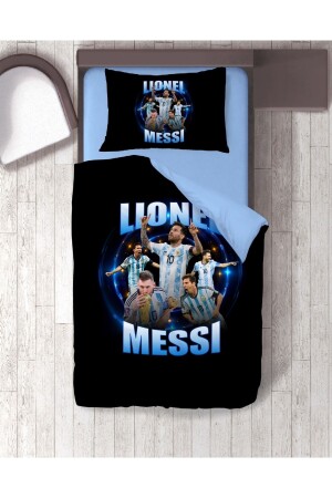 Geschenk-Bettbezug Messi 3D-gedrucktes Einzelbettbezug-Set ohne Laken MESİ1033 - 3