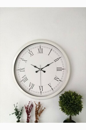 Geschenk Metall weiß Retro-Wanduhr 40 cm VeraConcept124 - 3