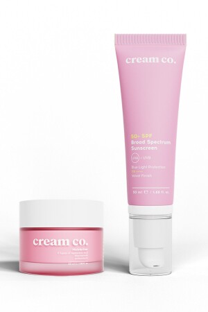 Gesichtscreme Skin Tone Equalizer Anti-Makel/Falten Feuchtigkeitscreme 50+ SPF Protective Duo - 2