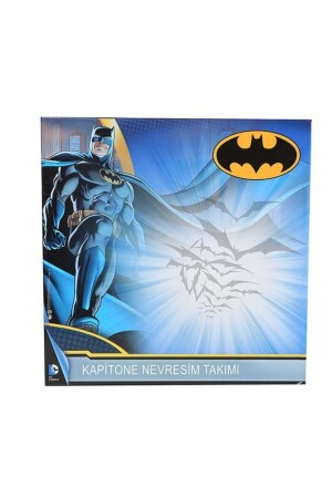 Gestepptes, lizenziertes Einzelbettbezug-Set, komplettes Set – Batman Gelb MST07267 - 7