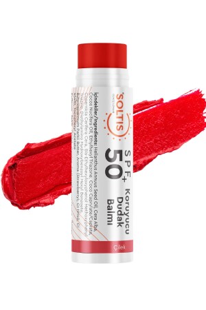 Getönte Lippenfeuchtigkeitscreme SPF50+ Erdbeere – 5 gr - 2