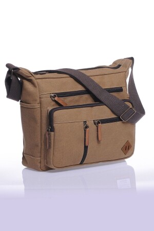 Gk13 Canvas Postman Flache Umhängetasche Beige 20UBYH0019 - 2