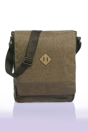 Gk15 Postman Vertikale Umhängetasche Khaki-braun 20uhk00061 - 4