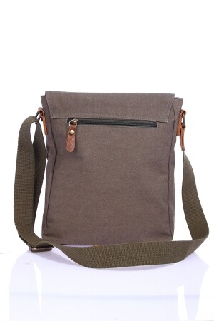 GK62 CANVAS-BRIEFTASCHE MIT MEHREREN FÄCHERN, UNIVERSITÄTS-TAGETASCHE, MACBOOK-TABLETTTASCHE, KHAKI - 8