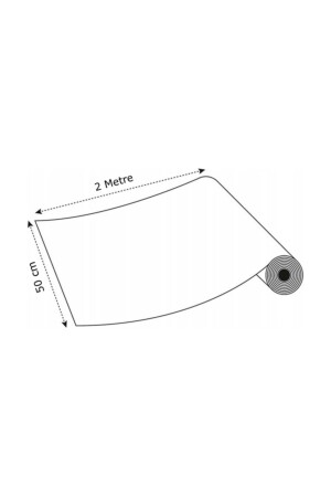 Glänzende weiße Folie zum Abdecken von Küchenschränken, 50 cm x 2 Meter - 3