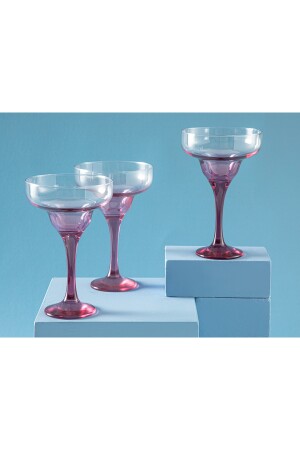 Glas 3-teiliger Becher 300 ml Rosa 10036698 - 4