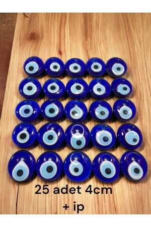 Glas Evil Eye 25 Stück 4-4. 2 cm Glas-Evil-Eye-Perle, Baumschmuck, Gartendekoration, Wanddekoration, Charm nzr02 - 1