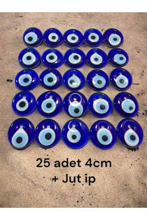 Glas Evil Eye 25 Stück 4-4. 2 cm Glas-Evil-Eye-Perle, Baumschmuck, Gartendekoration, Wanddekoration, Charm nzr02 - 7