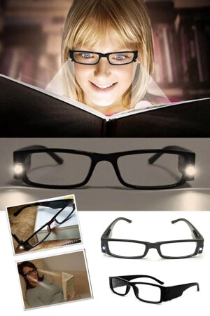 Glaslose Buchlesebrille (mit 2 LED-Leuchten), 1 Stück - 2