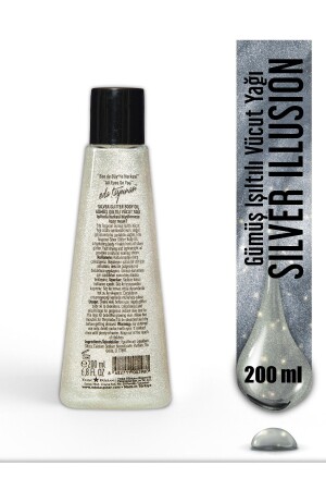 Glitzer-Körperöl Silver Illusion - 200 ml (EGX90) - 4