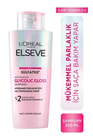 Glycolic Gloss Mükemmel Parlaklık için Bakım Yapan Şampuan 200ml - 1