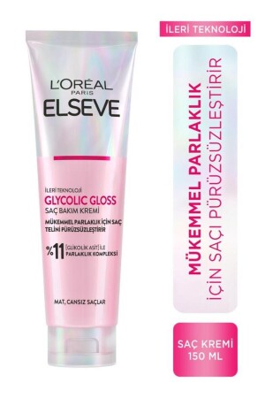 Glycolic Gloss Mükemmel Parlaklık için Pürüzsüzleştirici Saç Kremi 150ml - 2