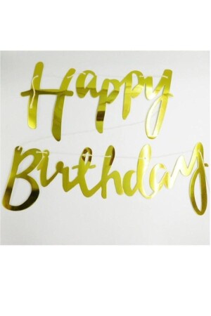 Gold Happy Birthday Banner - 4