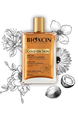 Gold On Skin Golden Glitter Trockenöl 100 ml - 2