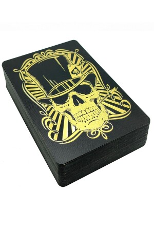 Gold Skull Spielkarte PVC wasserdichte Spielkarte Cin384 ehy-cin384sr - 4