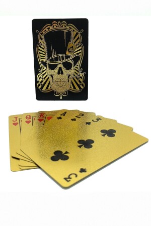 Gold Skull Spielkarte PVC wasserdichte Spielkarte Cin384 ehy-cin384sr - 5