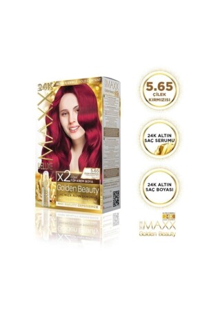 Golden Beauty 5.65 Çilek Kırmızısı Set Boya - 1