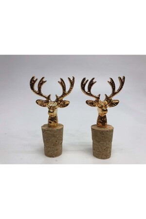 Golden Deer Figur Pilz Stopper 2 Stück TRNDGEYİK2 - 4