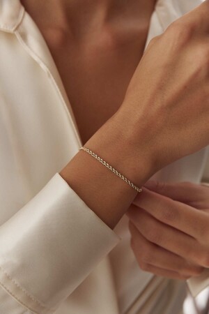 Goldenes Seil-Twist-Armband - 7