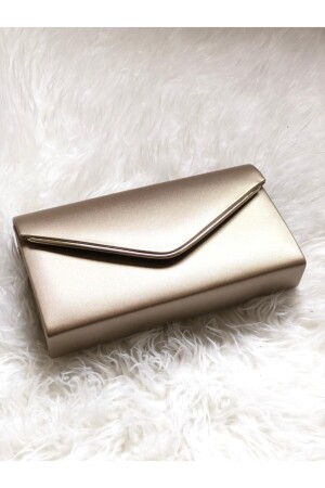 Goldfarbene Damen-Clutch - 3