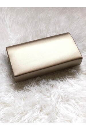 Goldfarbene Damen-Clutch - 5