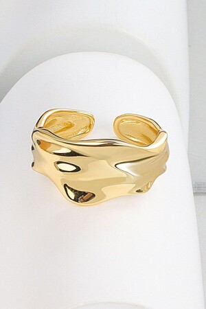 Goldfarbener Designring für Damen - 3