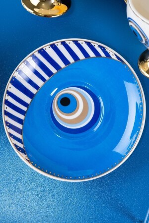 Goldfinch Blue Evil Eye Pattern 90 ml Porzellan-Kaffeetassen-Set für 6 Personen 0172 KAI-21-0172/12 - 7