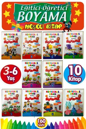 Gönül Eğitici Öğretici Boyama Seti 10 Kitap - 3