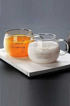 Good Morning 400 ml 2er-Set Glasbecher Magnolienglas 13769 - 4