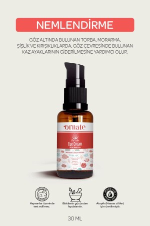 Göz Altı Koyu Görünümü Ve Kırışıklık Karşıtı Nemlendirici Kırmızı Yosun Göz Çevresi Kremi 30 ml - 5