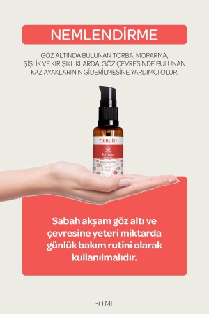 Göz Altı Koyu Görünümü Ve Kırışıklık Karşıtı Nemlendirici Kırmızı Yosun Göz Çevresi Kremi 30 ml - 8