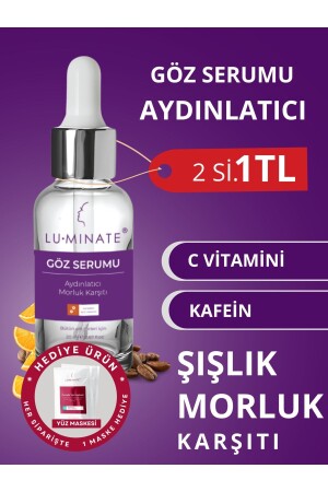 Göz Altı Serumu Kafein 5% C Vitamin 2% Göz Çevresi Aydınlatıcı Gözaltı Şişlik Torba Morluk Karşıtı TYCI0UKSIN168690679457054 - 2